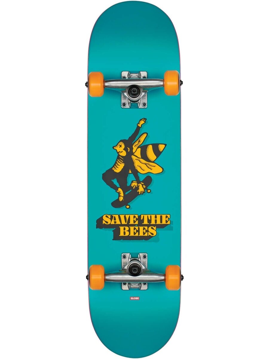 SKATE COMPLETO KIDS SAVE THE BEES MID BLUE